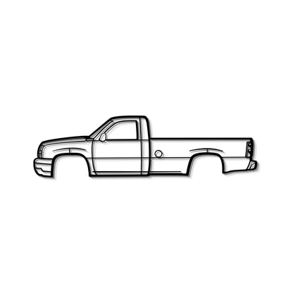 2005 Silverado Metal Car Wall Art - MT0324 - MT0324B49L-MT0324B69L-MT0324B80L-MT0324B99L-MT0324B120L-  DRIVEN - 7