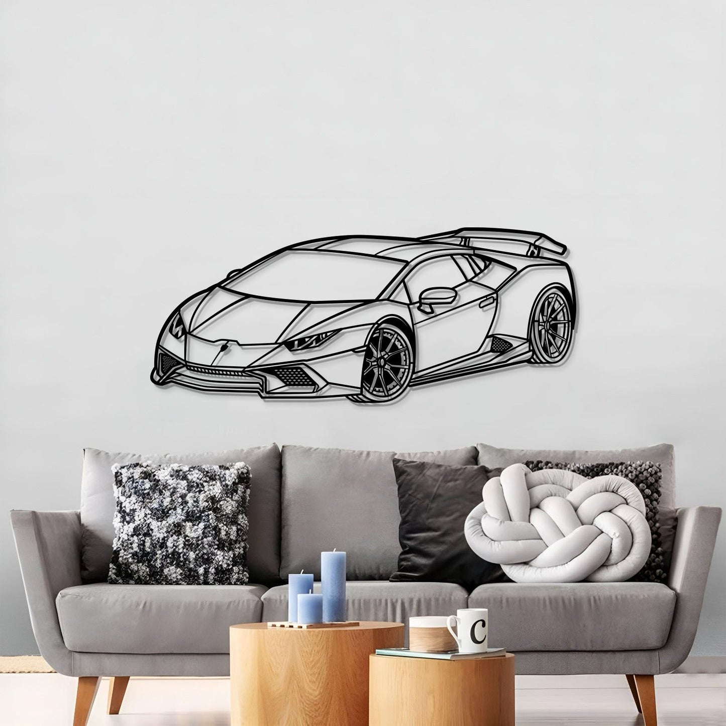 2005 Huracan Perspective Metal Car Wall Art - MT1167 - MT1167B69L-MT1167B80L-MT1167B99L-MT1167B115L-MT1167B140L-  DRIVEN - 3