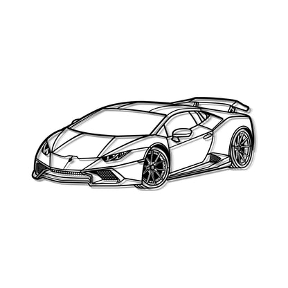 2005 Huracan Perspective Metal Car Wall Art - MT1167 - MT1167B69L-MT1167B80L-MT1167B99L-MT1167B115L-MT1167B140L-  DRIVEN - 8