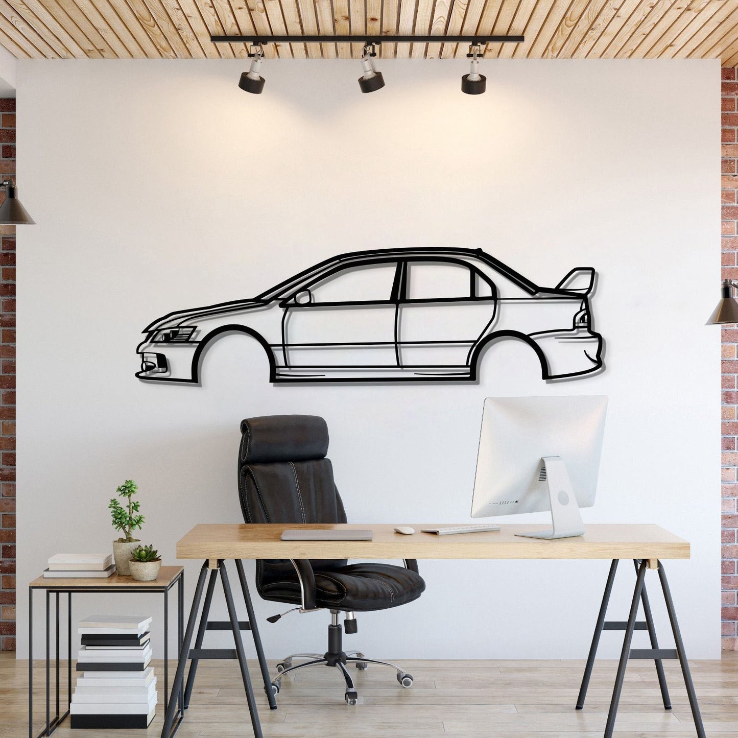 2006 Lancer Evo Metal Car Wall Art - MT0332 - MT0332B49L-MT0332B69L-MT0332B80L-MT0332B99L-MT0332B120L-  DRIVEN - 1