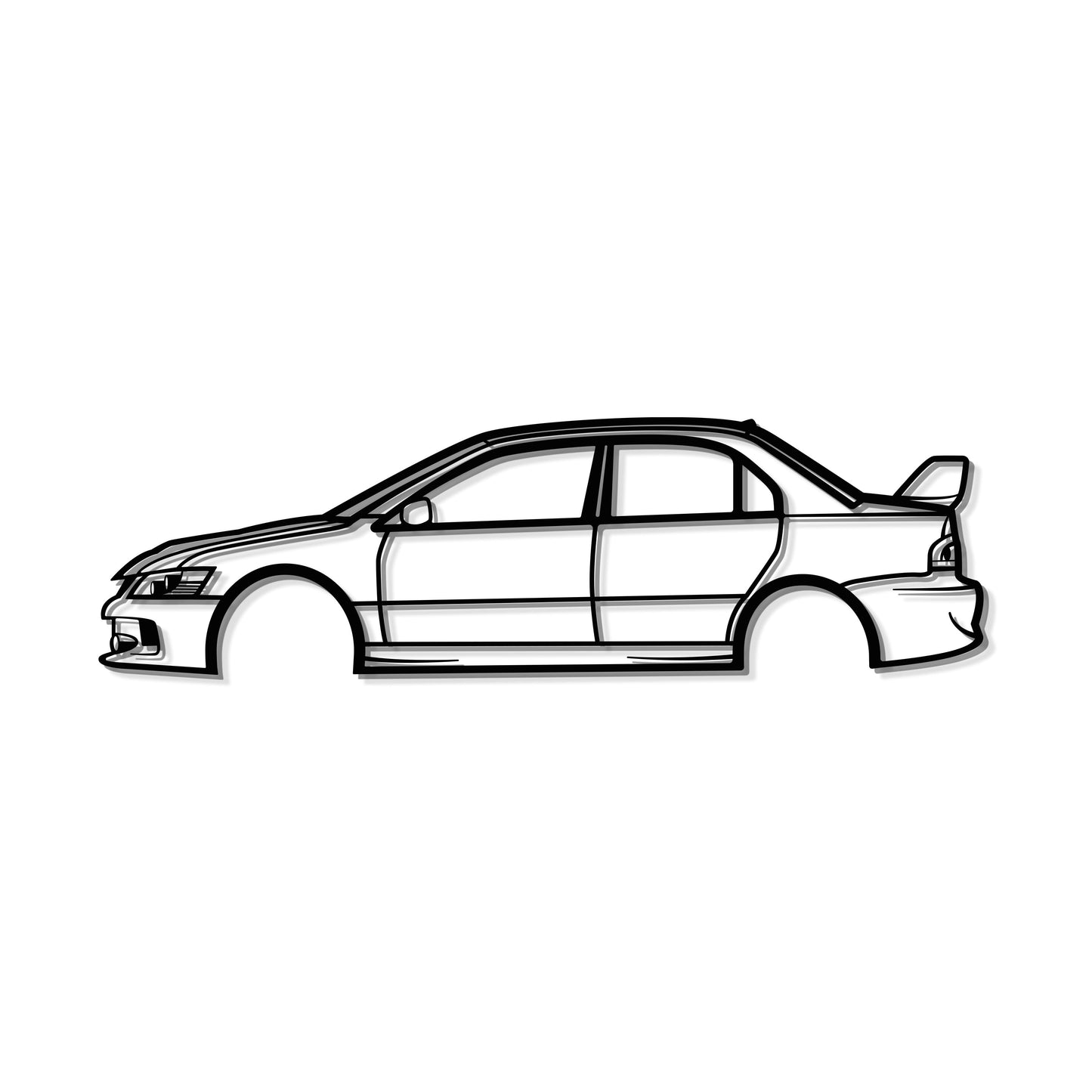 2006 Lancer Evo Metal Car Wall Art - MT0332 - MT0332B49L-MT0332B69L-MT0332B80L-MT0332B99L-MT0332B120L-  DRIVEN - 8
