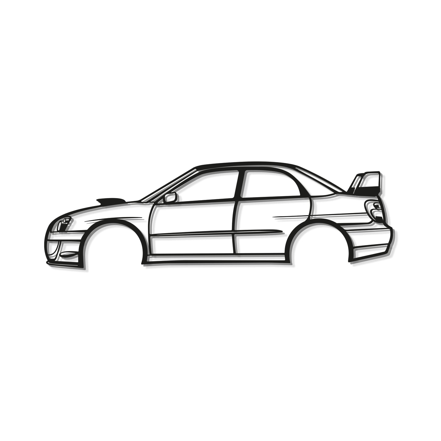 2006 WRX STI Blobeye Metal Car Wall Art - MT0337 - MT0337B49L-MT0337B69L-MT0337B80L-MT0337B99L-MT0337B120L-  DRIVEN - 8