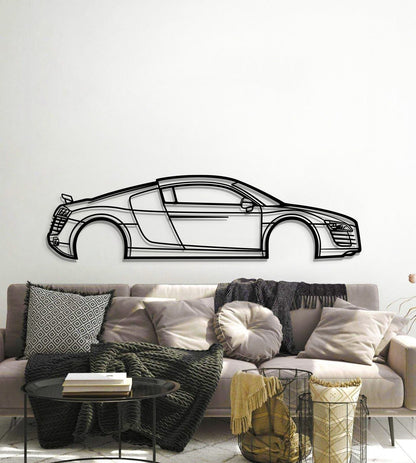 2007 R8 Metal Car Wall Art - MT0347 - MT0347B49L-MT0347B69L-MT0347B80L-MT0347B99L-MT0347B120L-  DRIVEN - 6