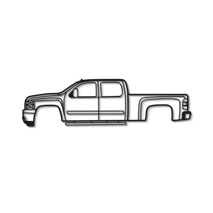 2007 Silverado 1500 2nd Gen Metal Car Wall Art - MT0350 - MT0350B49L-MT0350B69L-MT0350B80L-MT0350B99L-MT0350B120L-  DRIVEN - 8