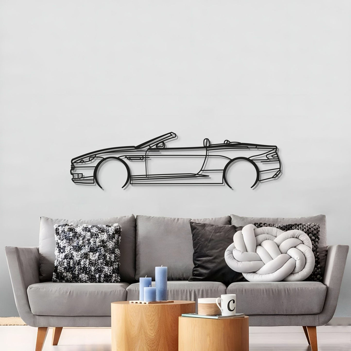 2008 DB9 Convertible Metal Car Wall Art - MT0362 - MT0362B49L-  DRIVEN - 3
