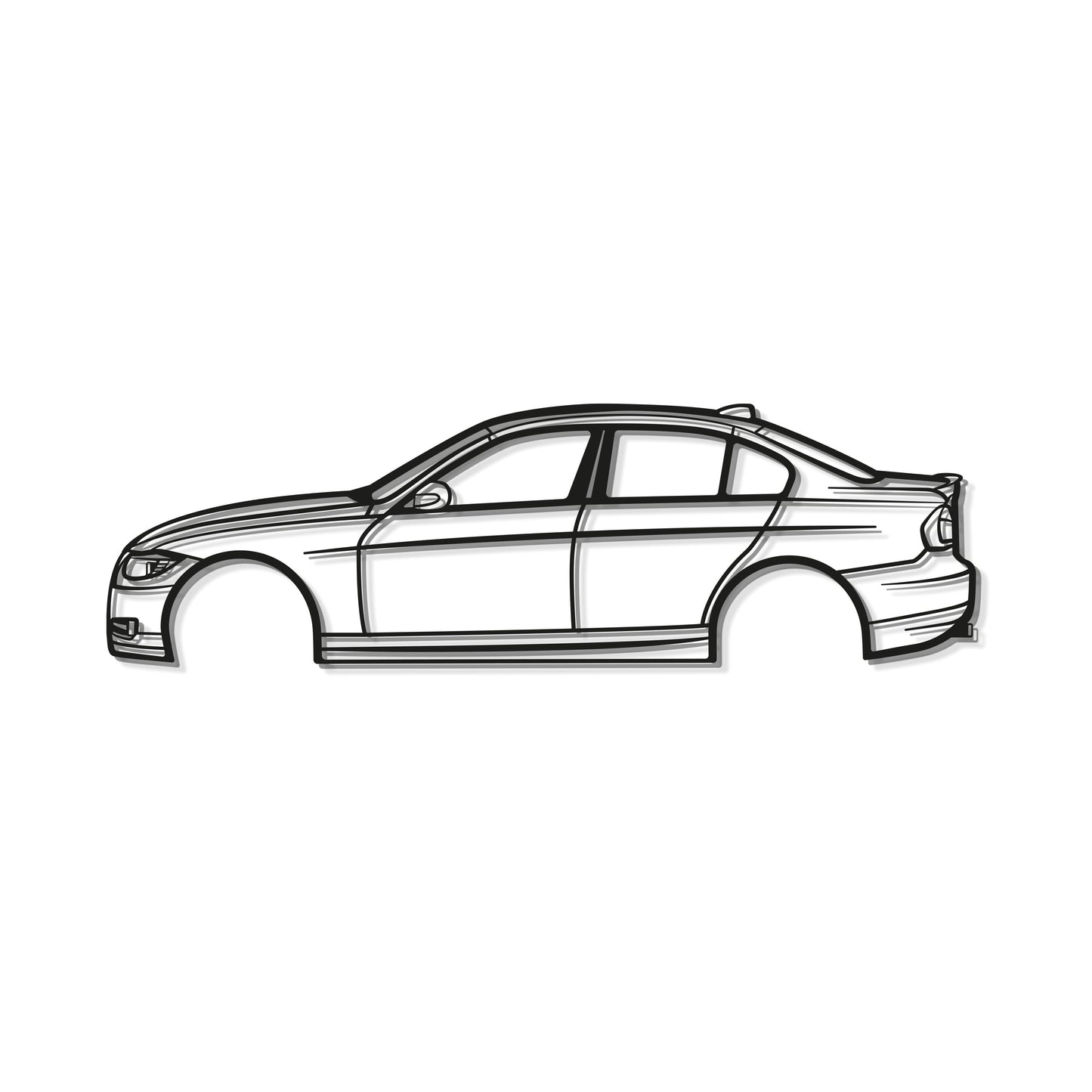 2008 3 SERIES E90 Metal Car Wall Art - MT0359 - MT0359B49L-MT0359B69L-MT0359B80L-MT0359B99L-MT0359B120L-  DRIVEN - 8