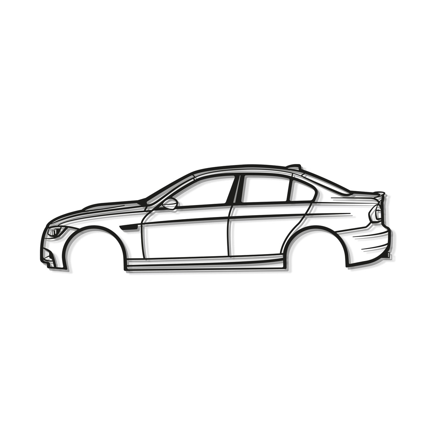 2008 E90 M3 Metal Car Wall Art - MT0363 - MT0363B49L-  DRIVEN - 8