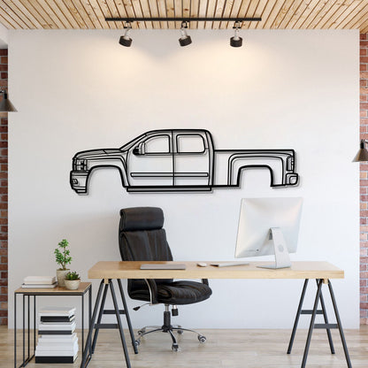 2008 Silverado 2500 HD Metal Car Wall Art - MT0377 - MT0377B49L-  DRIVEN - 1
