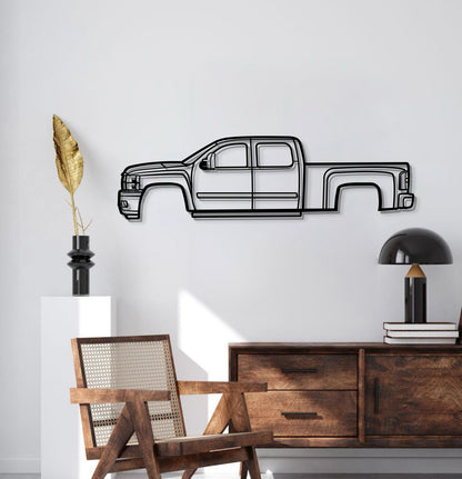 2008 Silverado 2500 HD Metal Car Wall Art - MT0377 - MT0377B49L-  DRIVEN - 2