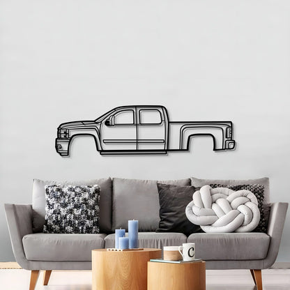 2008 Silverado 2500 HD Metal Car Wall Art - MT0377 - MT0377B49L-  DRIVEN - 3