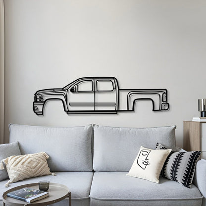 2008 Silverado 2500 HD Metal Car Wall Art - MT0377 - MT0377B49L-  DRIVEN - 4