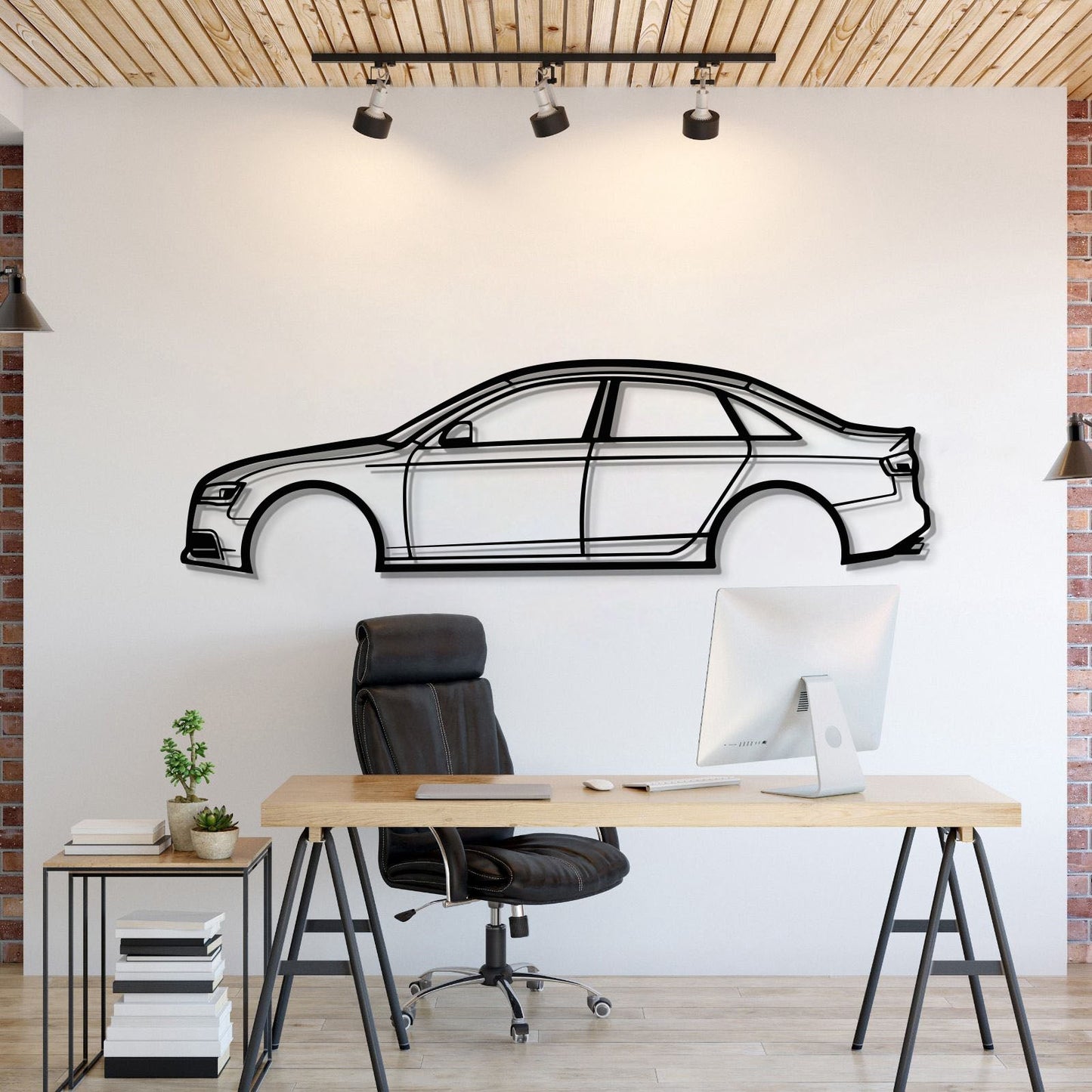 2009 S4 Metal Car Wall Art - MT0381 - MT0381B49L-MT0381B69L-MT0381B80L-MT0381B99L-MT0381B120L-  DRIVEN - 1