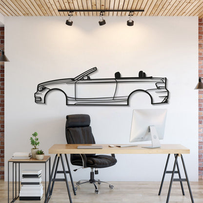 2009 E88 Convertible Metal Car Wall Art - MT0385 - MT0385B49L-  DRIVEN - 1