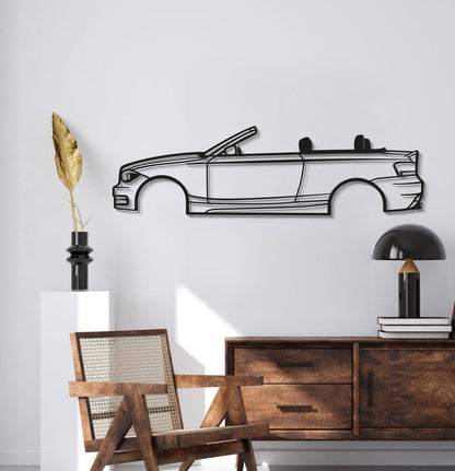 2009 E88 Convertible Metal Car Wall Art - MT0385 - MT0385B49L-  DRIVEN - 2