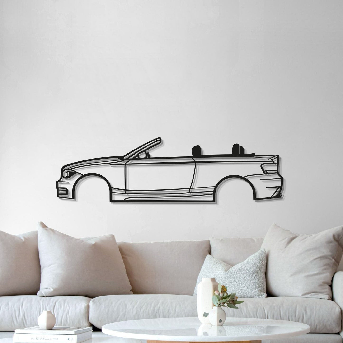 2009 E88 Convertible Metal Car Wall Art - MT0385 - MT0385B49L-  DRIVEN - 5