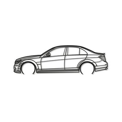 2009 C63 AMG Metal Car Wall Art - MT0382 - MT0382B49L-MT0382B69L-MT0382B80L-MT0382B99L-MT0382B120L-  DRIVEN - 8