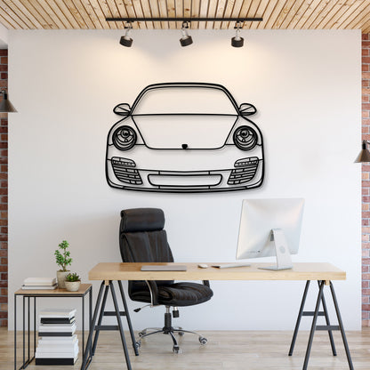 2009 911 Front View Metal Car Wall Art - MT1368 - MT1368B69-MT1368B80-MT1368B99-MT1368B115-MT1368B140-  DRIVEN - 1