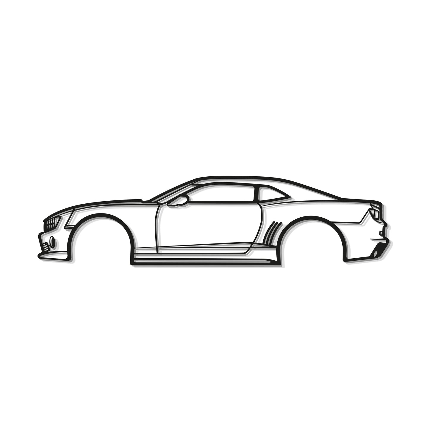 2010 Camaro Metal Car Wall Art - MT0400 - MT0400B49L-MT0400B69L-MT0400B80L-MT0400B99L-MT0400B120L-  DRIVEN - 8
