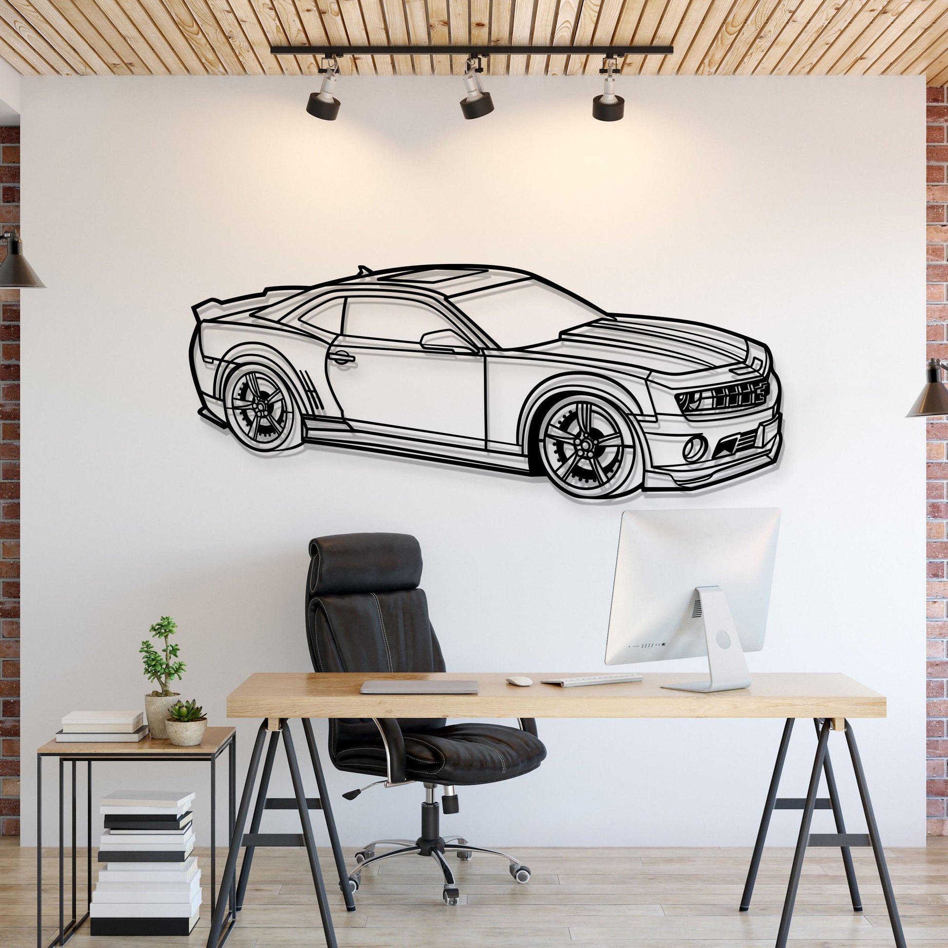 2010 Camaro SS Perspective Metal Car Wall Art - MT1312 - MT1312B69L-MT1312B80L-MT1312B99L-MT1312B115L-MT1312B140L-  DRIVEN - 1