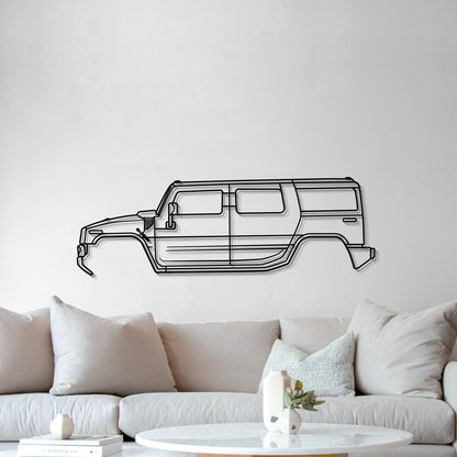 2010 H2 Metal Car Wall Art - MT0404 - MT0404B49L-MT0404B69L-MT0404B80L-MT0404B99L-MT0404B120L-  DRIVEN - 5