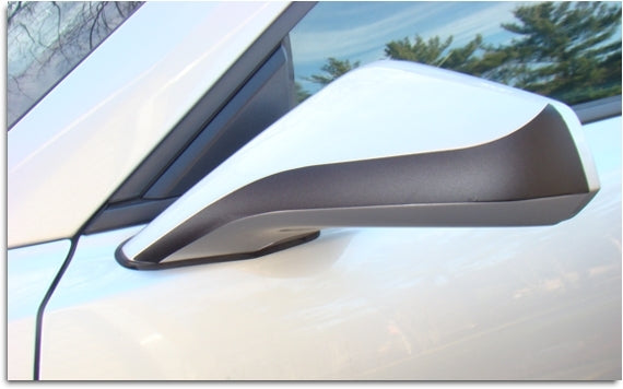 Side View Mirror Accent Decals - 2010-2015 Camaro - CAM:G5:MAD-GBK-CAM:G5:MAD-FBK-CAM:G5:MAD-GWH-CAM:G5:MAD-NRD-CAM:G5:MAD-SIM-  DRIVEN - 2