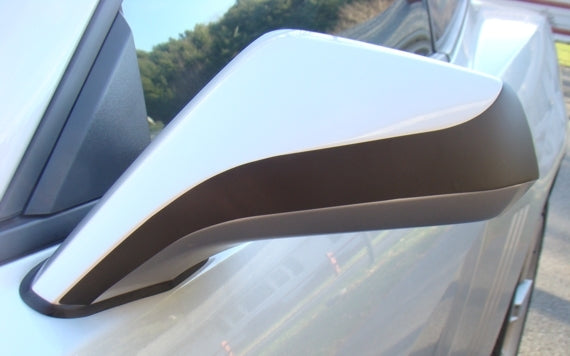 Side View Mirror Accent Decals - 2010-2015 Camaro - CAM:G5:MAD-GBK-CAM:G5:MAD-FBK-CAM:G5:MAD-GWH-CAM:G5:MAD-NRD-CAM:G5:MAD-SIM-  DRIVEN - 1