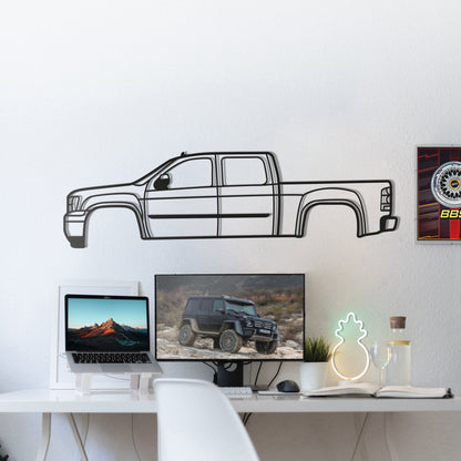 2013 Sierra 1500 3rd Gen Metal Car Wall Art - MT0489 - MT0489B49L-MT0489B69L-MT0489B80L-MT0489B99L-MT0489B120L-  DRIVEN - 4