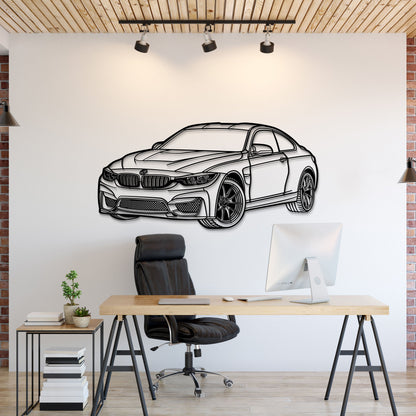 2014 F82 M4 Perspective Metal Car Wall Art - MT1143 - MT1143B69L-MT1143B80L-MT1143B99L-MT1143B115L-MT1143B140L-  DRIVEN - 1