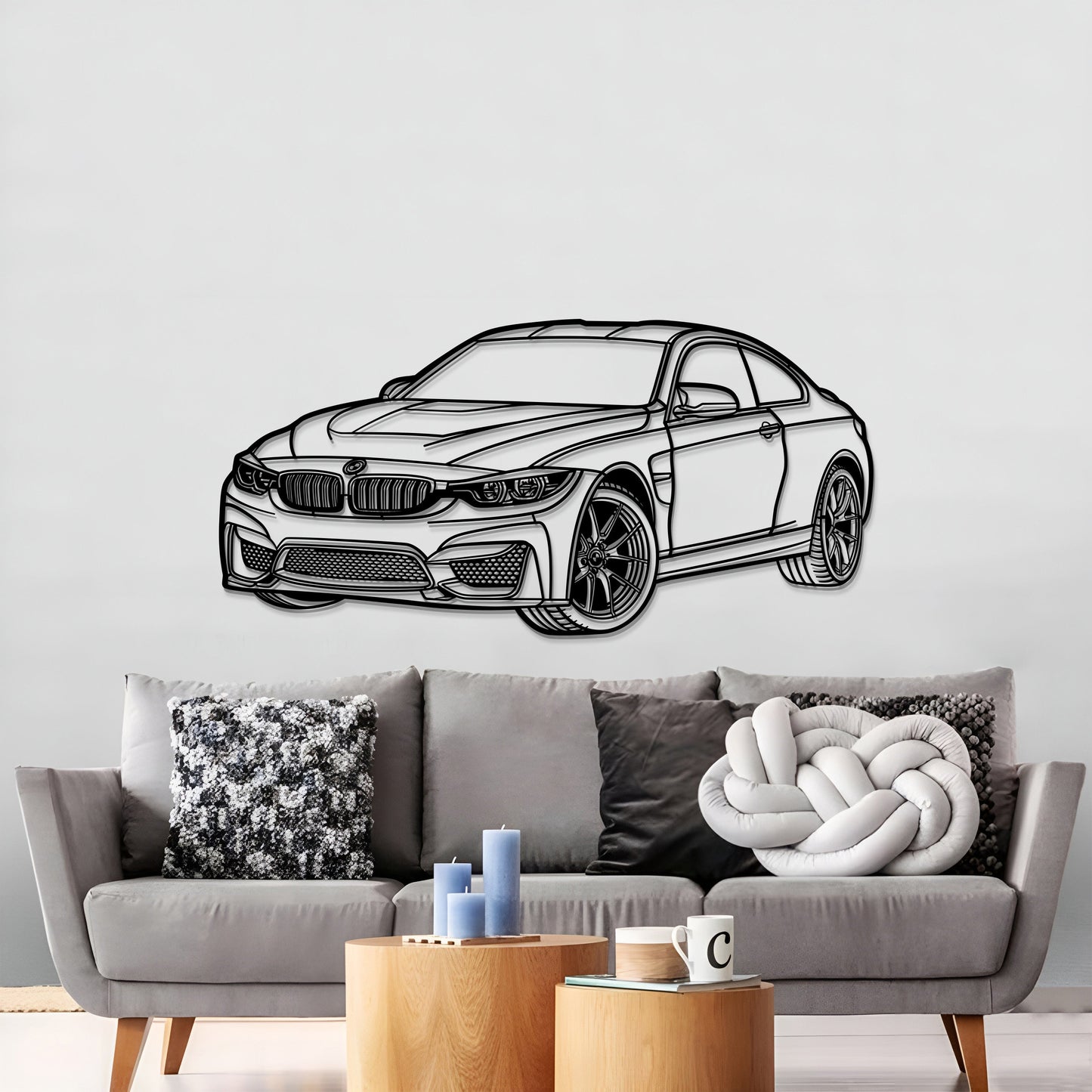 2014 F82 M4 Perspective Metal Car Wall Art - MT1143 - MT1143B69L-MT1143B80L-MT1143B99L-MT1143B115L-MT1143B140L-  DRIVEN - 2