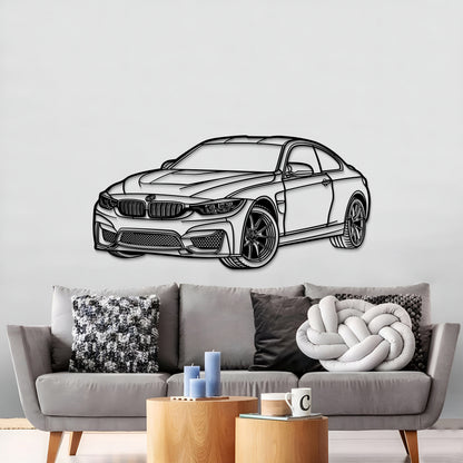 2014 F82 M4 Perspective Metal Car Wall Art - MT1143 - MT1143B69L-MT1143B80L-MT1143B99L-MT1143B115L-MT1143B140L-  DRIVEN - 2