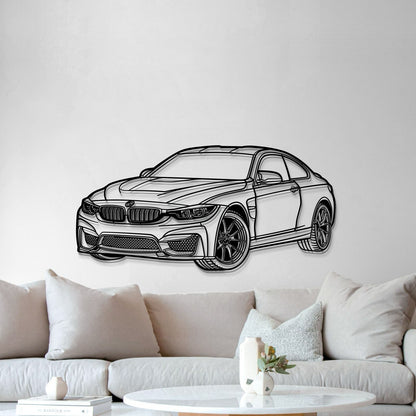 2014 F82 M4 Perspective Metal Car Wall Art - MT1143 - MT1143B69L-MT1143B80L-MT1143B99L-MT1143B115L-MT1143B140L-  DRIVEN - 4
