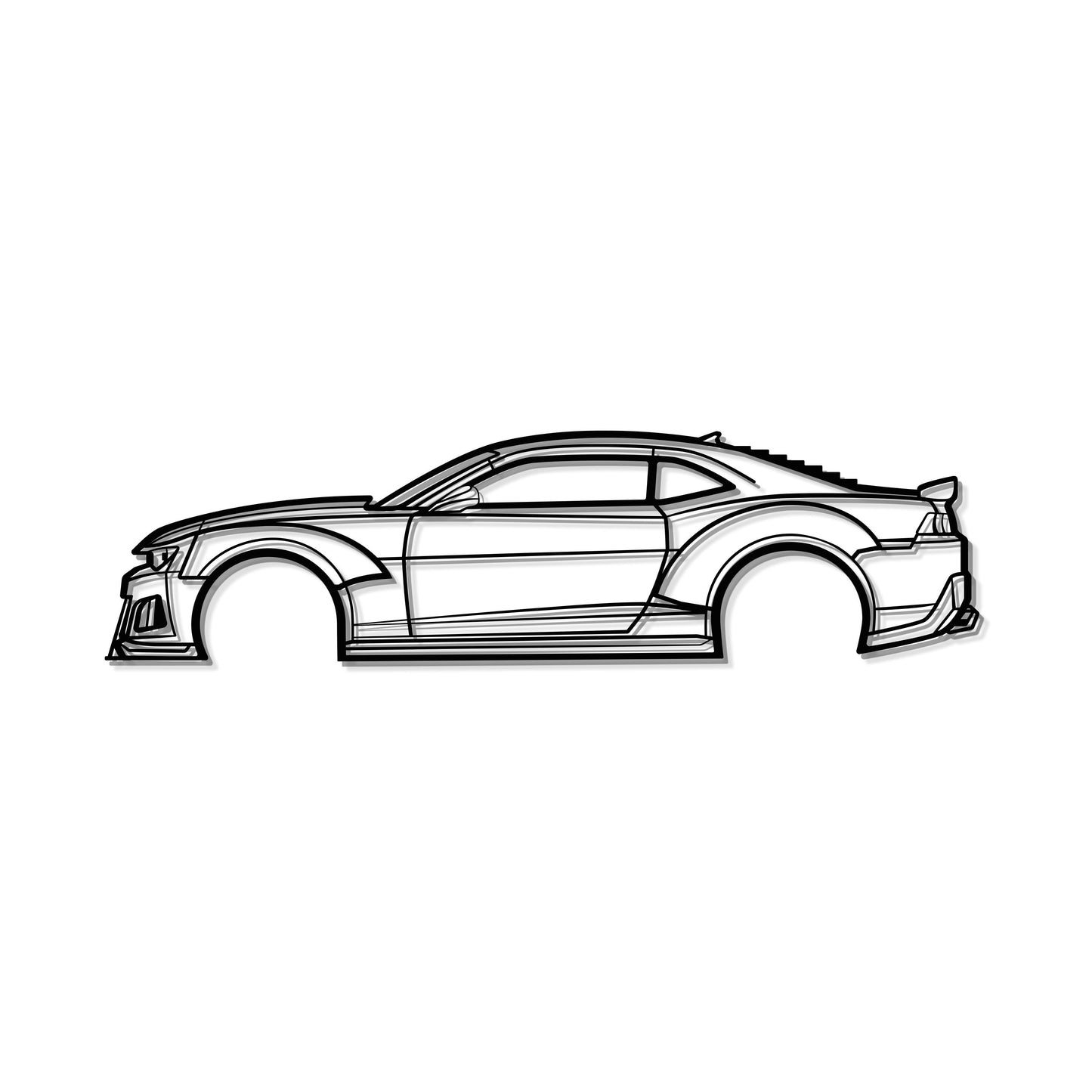 2014 Camaro Z28 Widebody Metal Car Wall Art - MT0499 - MT0499B49L-MT0499B69L-MT0499B80L-MT0499B99L-MT0499B120L-  DRIVEN - 8
