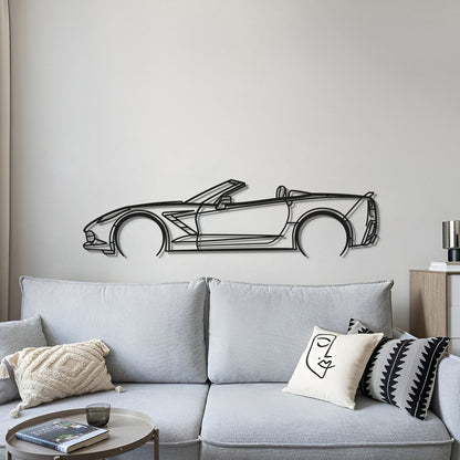 2014 Corvette C7 Cabrio Metal Car Wall Art - MT0500 - MT0500B49L-  DRIVEN - 4