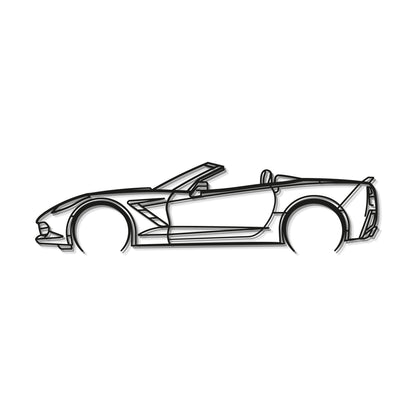 2014 Corvette C7 Cabrio Metal Car Wall Art - MT0500 - MT0500B49L-  DRIVEN - 7