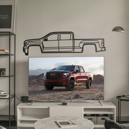 2014 Sierra 1500 4th Gen Metal Car Wall Art - MT0511 - MT0511B49L-  DRIVEN - 2