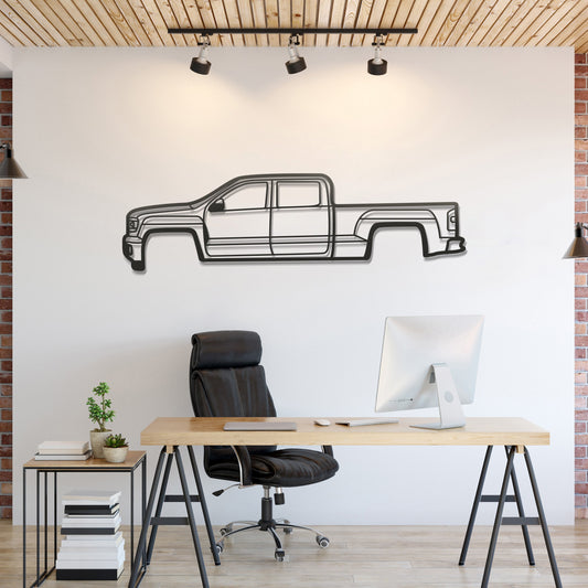 2014 Sierra 1500 4th Gen Metal Car Wall Art - MT0511 - MT0511B49L-MT0511B69L-MT0511B80L-MT0511B99L-MT0511B120L-  DRIVEN - 1