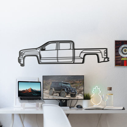 2014 Sierra 1500 4th Gen Metal Car Wall Art - MT0511 - MT0511B49L-  DRIVEN - 5