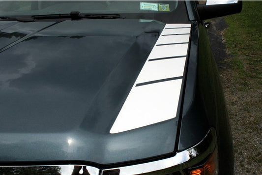 Outer Side Hood Stripe Graphics - 2014-2015 Silverado - 2014:Silverado:OuterSide-34-sku-45344901431483-sku-45344901464251-sku-45344901497019-sku-45344901529787-  DRIVEN - 1