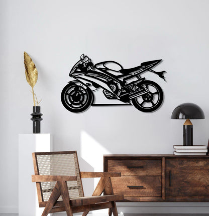 2014 R6 Metal Motorcycle Wall Art - MT0509 - MT0509B49L-MT0509B69L-MT0509B80L-MT0509B99L-MT0509B115L-  DRIVEN - 2