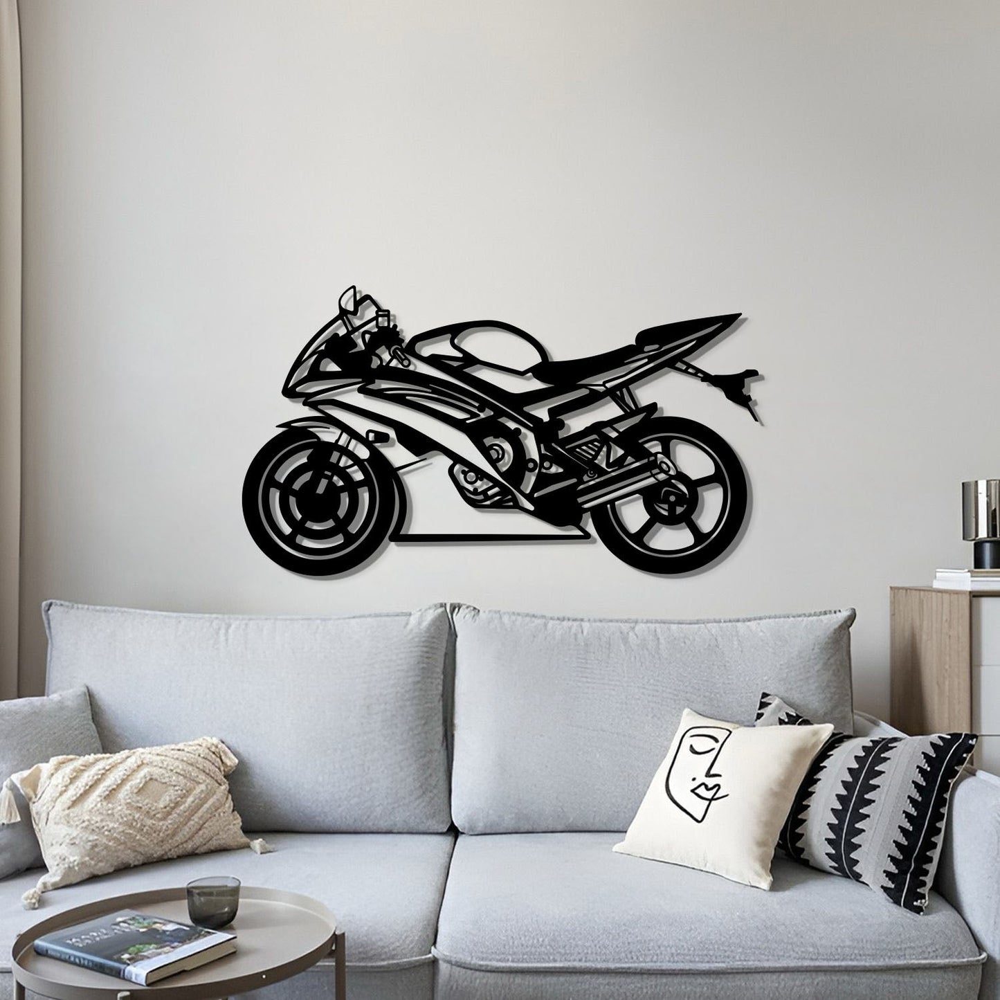 2014 R6 Metal Motorcycle Wall Art - MT0509 - MT0509B49L-MT0509B69L-MT0509B80L-MT0509B99L-MT0509B115L-  DRIVEN - 4