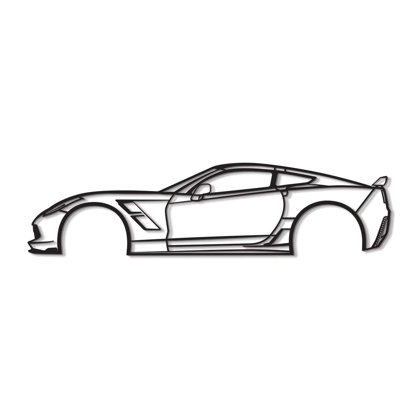 2015 Corvette Z51 Metal Car Wall Art - MT526 - MT0526B49L-MT0526B69L-MT0526B80L-MT0526B99L-MT0526B120L-  DRIVEN - 10
