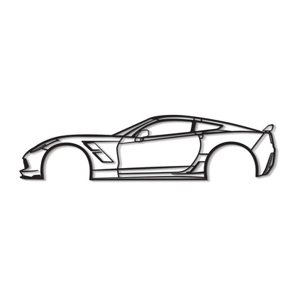 2015 Corvette Z51 Metal Car Wall Art - MT526 - MT0526B49L-MT0526B69L-MT0526B80L-MT0526B99L-MT0526B120L-  DRIVEN - 10