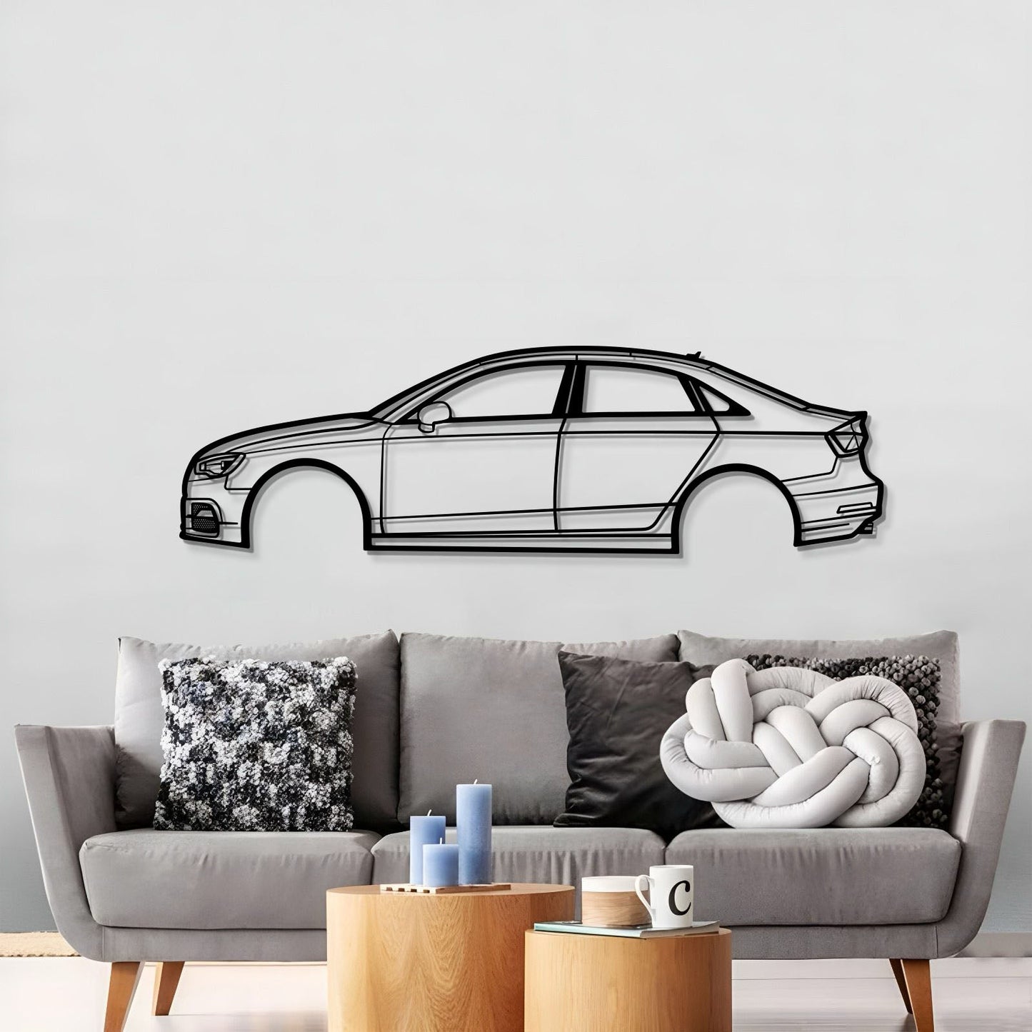 2015  S3 Metal Car Wall Art - MT0515 - MT0515B49L-  DRIVEN - 3