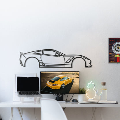 2015 Corvette Z51 Metal Car Wall Art - MT526 - MT0526B49L-MT0526B69L-MT0526B80L-MT0526B99L-MT0526B120L-  DRIVEN - 3