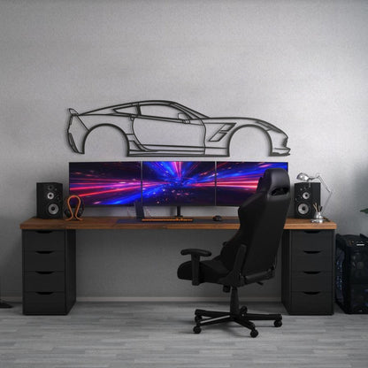 2015 Corvette Z51 Metal Car Wall Art - MT526 - MT0526B49L-MT0526B69L-MT0526B80L-MT0526B99L-MT0526B120L-  DRIVEN - 7