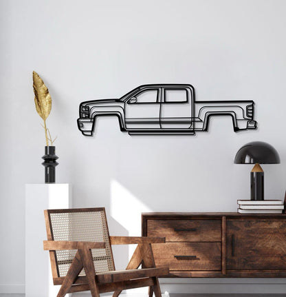 2015 Silverado 1500 Metal Car Wall Art - MT0540 - MT0540B49L-MT0540B69L-MT0540B80L-MT0540B99L-MT0540B120L-  DRIVEN - 3