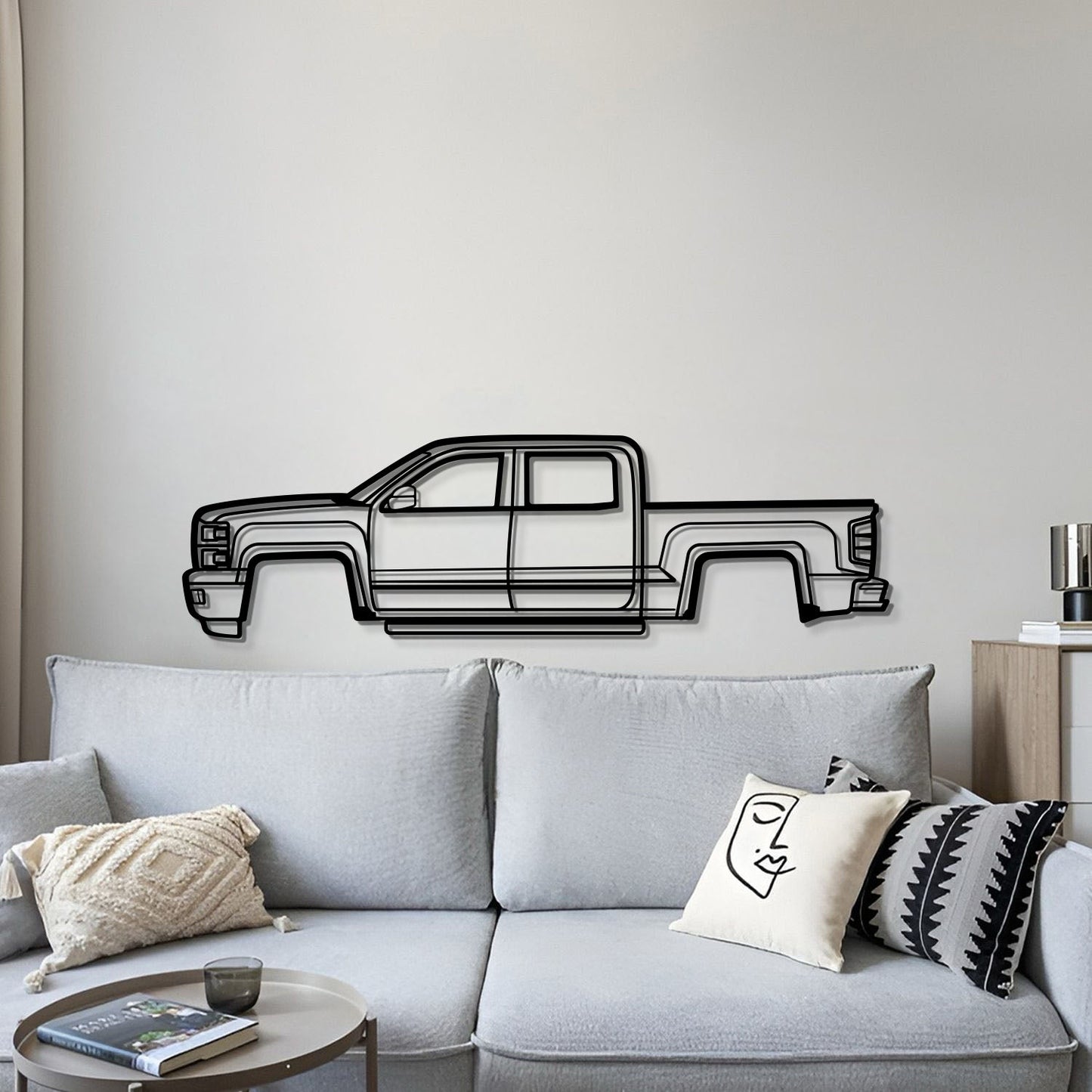 2015 Silverado 1500 Metal Car Wall Art - MT0540 - MT0540B49L-MT0540B69L-MT0540B80L-MT0540B99L-MT0540B120L-  DRIVEN - 4