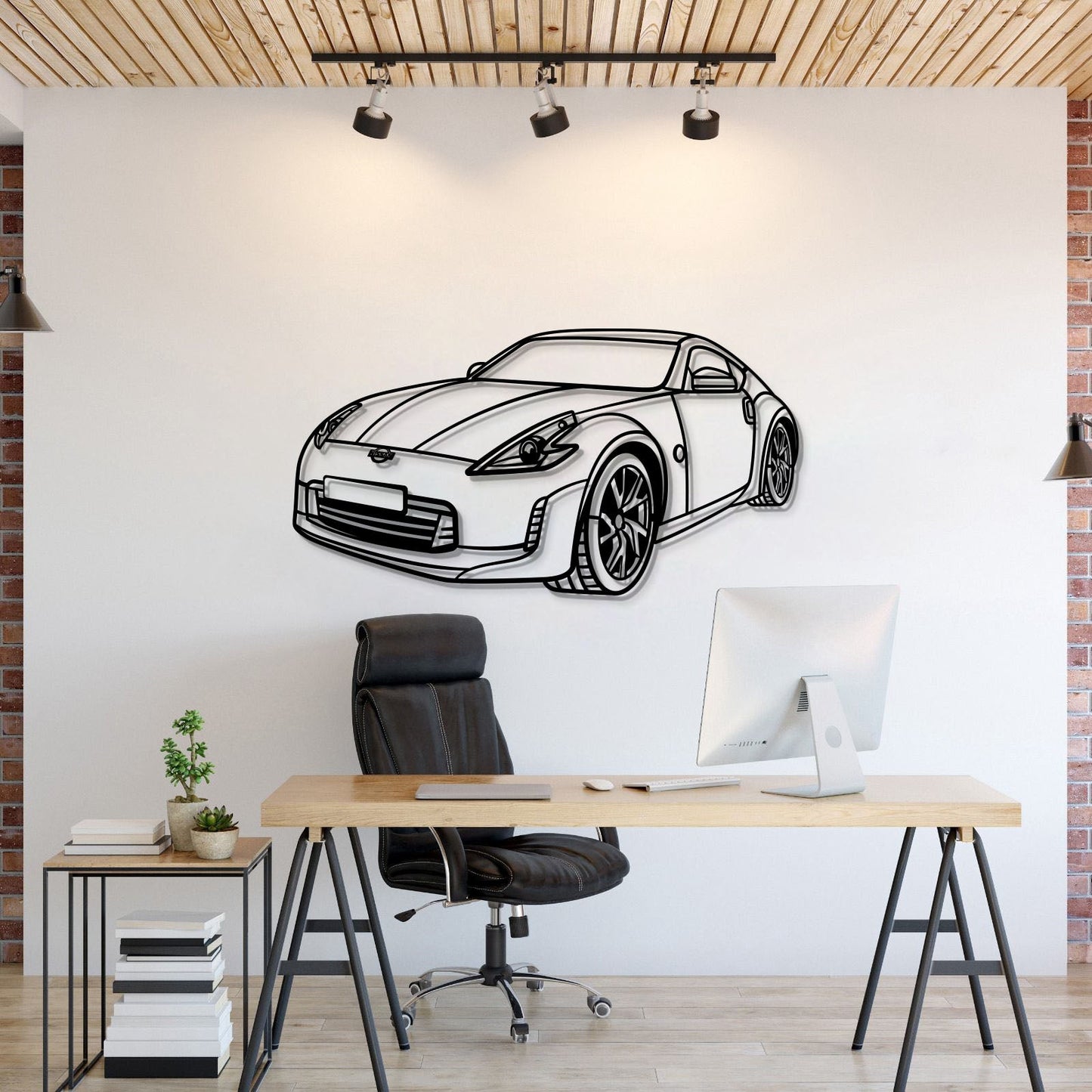 2015 370z Perspective Metal Car Wall Art - MT1181 - MT1181B69L-MT1181B80L-MT1181B99L-MT1181B115L-MT1181B140L-  DRIVEN - 1