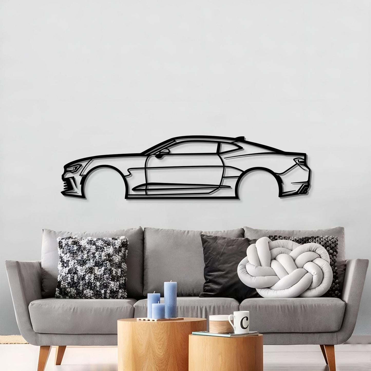 2016 Camaro Metal Car Wall Art - MT0555 - MT0555B49L-MT0555B69L-MT0555B80L-MT0555B99L-MT0555B120L-  DRIVEN - 2
