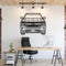 2016 Silverado 1500 Z71 Front View Metal Car Wall Art - MT1335